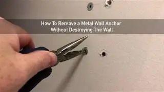 How to remove metal mollies from drywall
