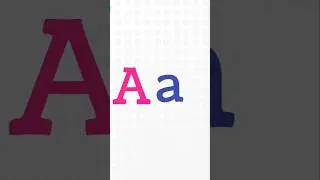 Learn Capital and Small Alphabet #english #alphabetforkids #abclearningforkids #abcs #shorts