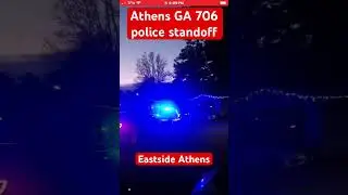 Athens GA Police Chase/Standoff in hallmark near East Athens 30 cars deep #athensga #706 #hoodlife
