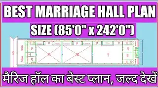 Architectural Best Plan of Marriage Hall (85'0