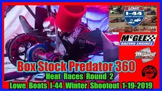 S03➜E100 Box Stock Predator 360 - Heat Races - Round 2 Lowe Boats I-44 Winter Shootout 1-19-2019