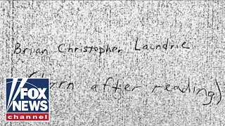 'Burn after reading' note revealed from Brian Laundrie's mom