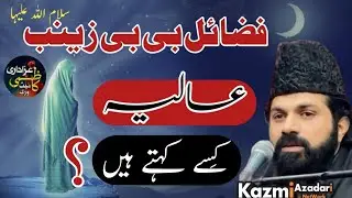 Majlis | Fazail Bibi Zainab as | Alia Kisay Khatay Hain ? | Allama Asif Alvi | @KazmiAzadariNetwork