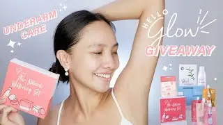 HELLO GLOW ALL-NATURAL WHITENING SET FOR FACE AND UNDERARMS I RESULTS IN 7 DAYS! HAUL + GIVEAWAY
