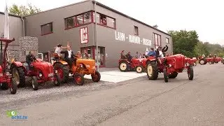Porsche-Traktoren machten halt am Lahn-Marmor Museum