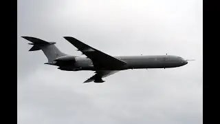 RAF VC10 K3 ZA149 overshoots RAF Cosford 17.06.12