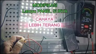 Modifikasi Lampu Panel Surya Cahaya Menjadi Lebih Terang