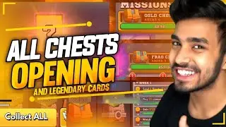 🔥ALL chests and legendary CARDS OPENING unboxing Frag pro shooter ||  Gaming Gurajada 001 #46