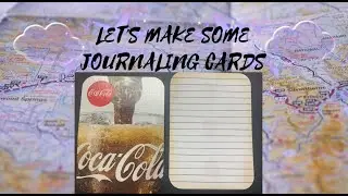 LET'S MAKE SOME JOURNALING CARDS USING PLAYING CARDS #JOURNALINGCARDS #JUNKJOURNAL #HANDMADE