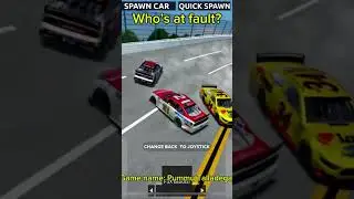 Day 6 of making realistic nascar crashes! #crash #nascar #nascarcrashes #roblox