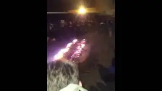 Charity fire walk