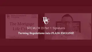 MLCW 23 Part 1: Signatures