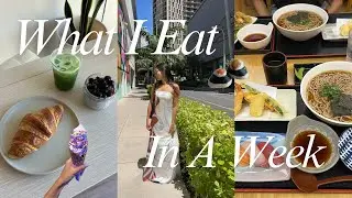 realistic what I eat in a week - current matcha ratio, easy recipes