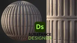 Stylized Concrete Column Material - Substance 3D Designer