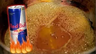 Cozinhando Red Bull at&eacute; a evapora&ccedil;&atilde;o total - Boiling Red Bull!