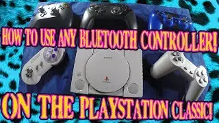 How To Use A Different Controller On Playstation Classic! 8bit Do Bluetooth / Wireless Reciever!