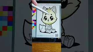 kawaii chibi fox  #kawaii #coloringpages