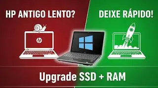 NOTEBOOK de 15 ANOS LENTO? RESSUSCITEI um HP DV4 com SSD!