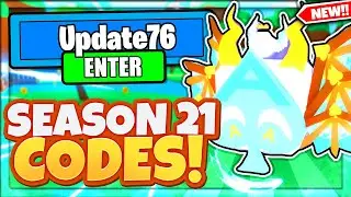 ALL NEW *SEASON 21* UPDATE 76 CODES! Bubble Gum Simulator Roblox