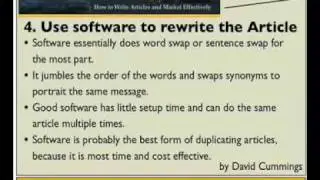 article writing video tips, writing courses, creative writi