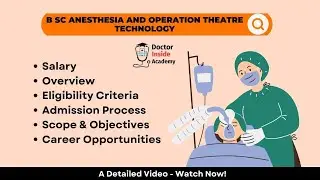 BSc Anesthesia and Operation Theatre Technology Details | BSc OTAT Course | Doctor Inside Academy