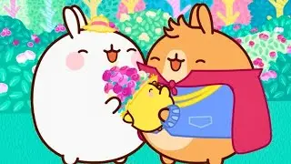 Day Of Love - Funny Cartoons For Kids | Molang On Pop Teen Toons