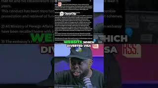 Ghana Embassy Staff Sacked! 😲 Visa Scam Exposed!#kss #kwadwosheldon #kwadwosheldonstudios #ghana