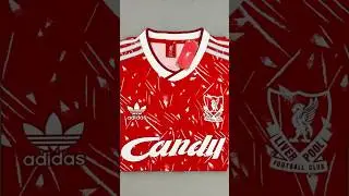 1989/1991 Liverpool Home Long Sleeve Retro Football #football