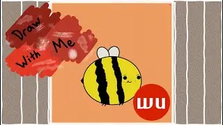 Draw and Paint With Me!! | Bee #1 | Round and Shapely