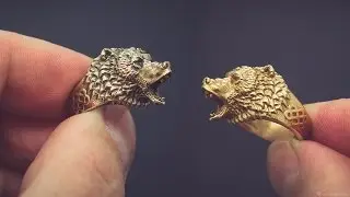 Roaring Bear ring. Jewelry