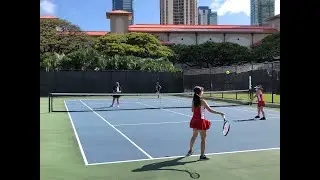 Kalani vs. Kailua HIGHLIGHTS - OIA East High School Varsity Tennis 2021