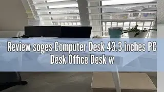 Review soges Computer Desk 43.3 inches PC Desk Office Desk with 3 Drawers, Workstation for Home Offi