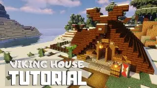 Minecraft: How to Build a Viking House (Snowy Viking Village Tutorial)