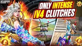 BIXI OP Intense 1v4 Clutches with HANDCAM 🔥 Intense Conqueror Lobby Clutches | BGMI