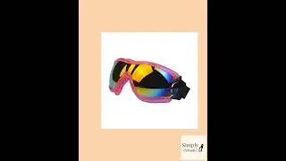 Dog UV, Wind, Dust, Snow, Proof Pet Glasses with Elastic Straps