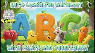 🌟 Let&rsquo;s learn the alphabet A to Z with fruits & veggies! #abcd #learning #alphabet