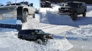 Snowplowing Huge Snowstorm Western MVP3 Doesn't Care