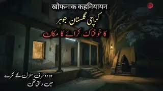 A Terrifying Scary Story Of Haunted House Of Karachi Gulistan.E.Johar|Horror Stories Urdu|Kahaniyan 