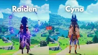 CYNO VS RAIDEN DMG COMPARE | #genshinimpact #genshin #cyno #raiden