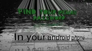 Find your @email password in your Google chrome