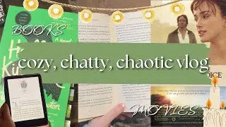 A cozy, bookish, chatty, and chaotic vlog | Reading, Pride and Prejudice, Knitting | Cozy hobbies