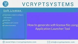 How to activate soft license by using Application Launcher tool