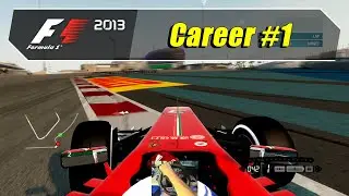 F1 2013 (PS3) - Career #1 - Young Driver Test Day 1 - Wheelcam (4K@60)