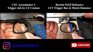 CZ Custom AccuShadow 2 против Beretta 92X Performance Defensive &mdash; сравнение спусковых механизмов
