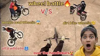 WHEEL BATTLE🔥 MTB vs. DIRT BIKE | CRAZY WHEELIES & FUNNY MOVEMENTS😱