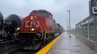 (Short video) CN A422 WITH CN 2717 AND BC RAIL 4650!