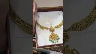 very beautiful and lightweight gold kanti necklace designs and jewellery collections start at 17g