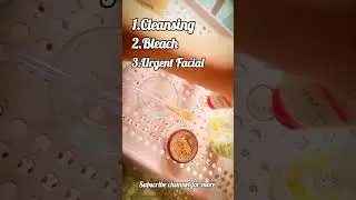 Parlor like skin polish at home | Skin polish In 4 steps  #youtubeshorts #skinpolishathome