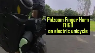 Pidzoom Finger Horn FH60 on electric unicycle