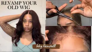 HOW TO: REVAMP OLD WIGS | FIX CLOSURE BALD SPOTS | WIG REINSTALL #revamping #wigtutorial 
